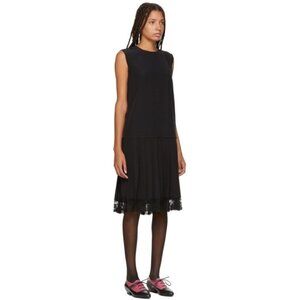 Marc Jacobs Black Pleated Drop Waist Dress SIZE 2